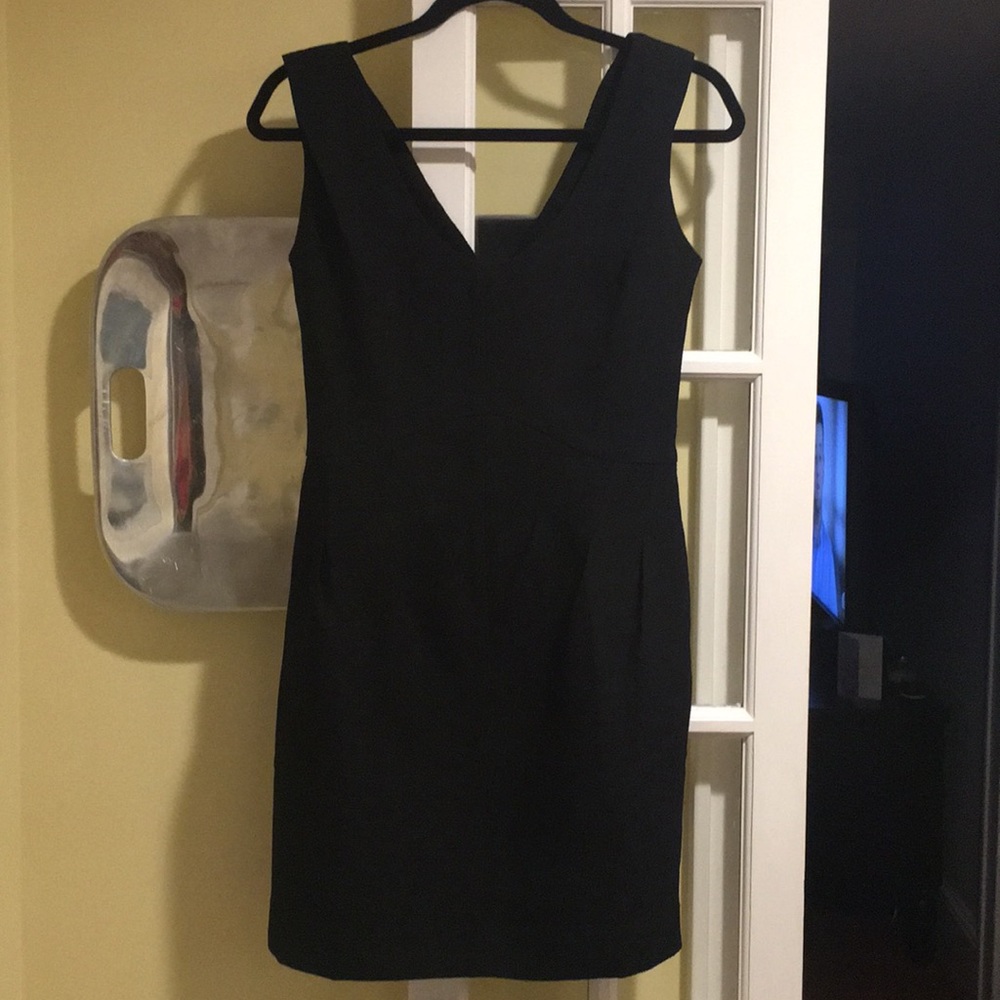 Black short dress, unique back